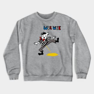 “Wee Wee” Dog in Stereotypical French Attire Crewneck Sweatshirt